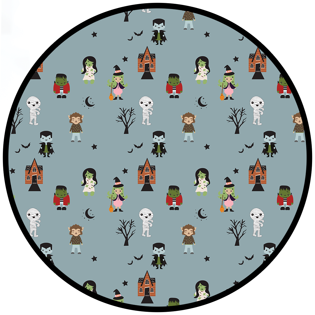 Lucy's Room Monster Party Halloween Luxury Bamboo Quilt