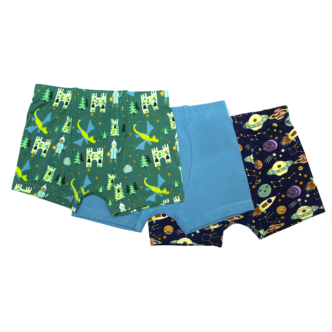 FINAL SALE* Ever After and Out of This World Bamboo Boys Underwear Se –  Emerson and Friends