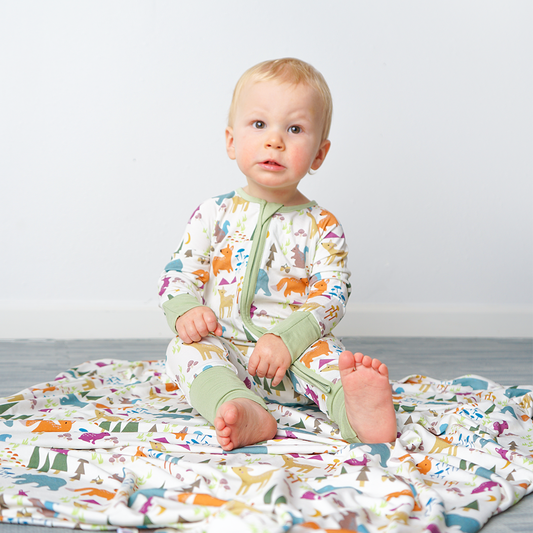 Forest Friends Luxury Bamboo Blanket