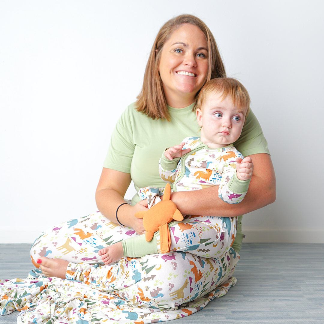 Forest Friends Baby Convertible Bamboo Zippy Pajama