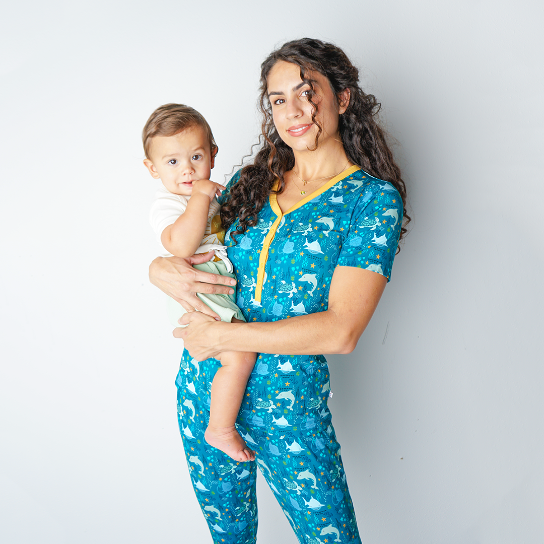 Ocean Friends Viscose Bamboo Womens Pajama Top