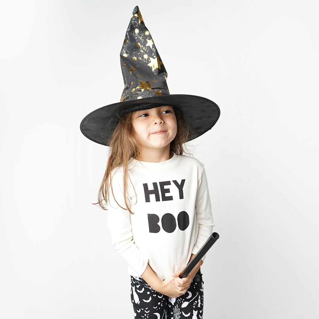 Hey Boo Cotton Toddler Long Sleeve Shirt
