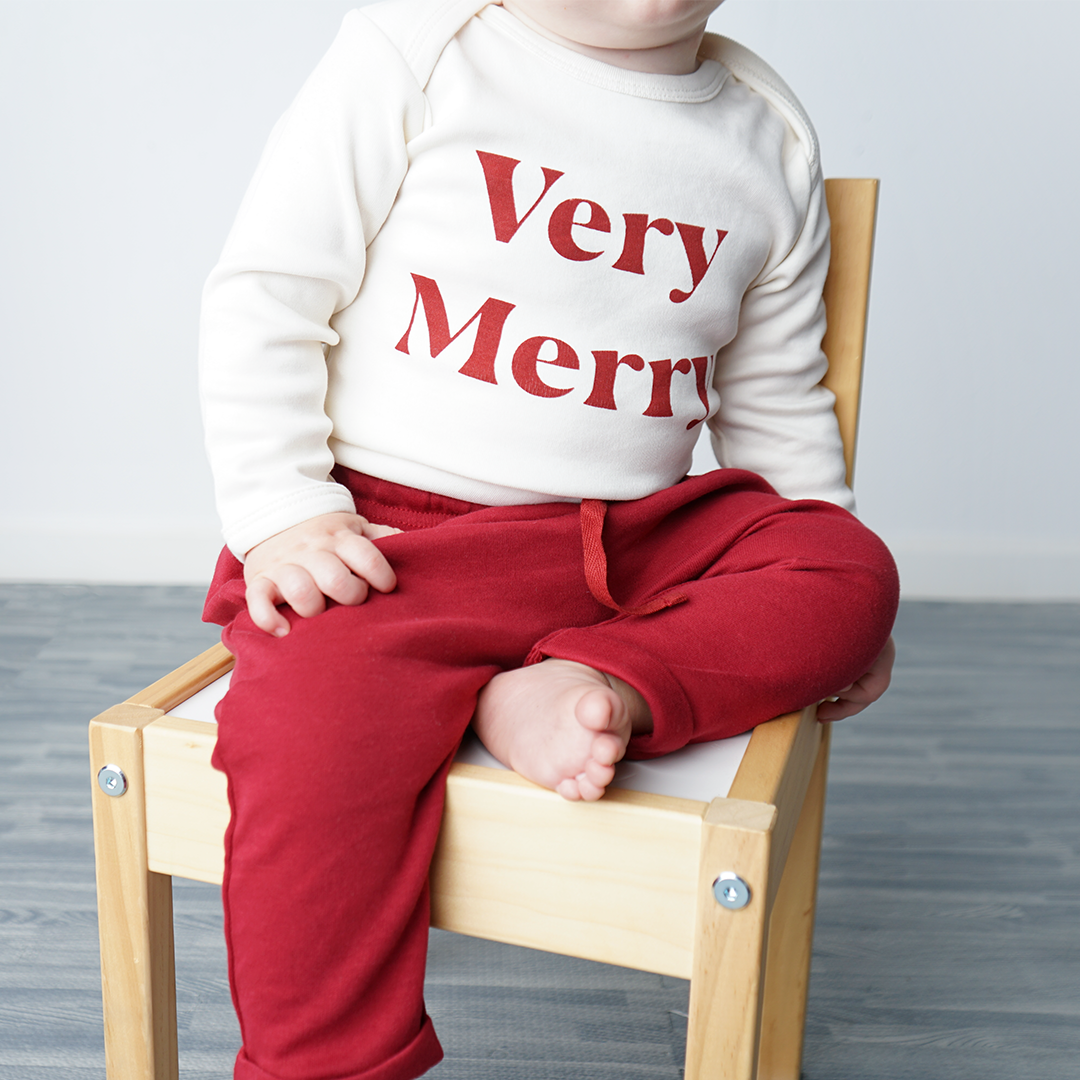 Merlot Cotton Baby Joggers