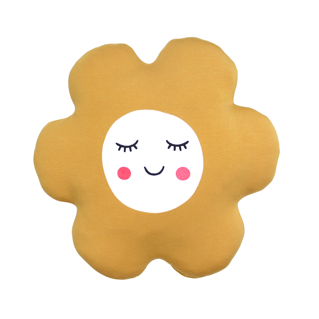 Lucy's Room Yellow Daisy Bamboo Pillow
