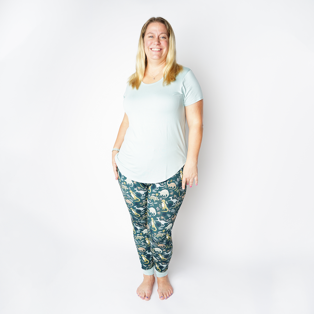 Dinosaur Women's Bamboo Pajama Jogger Pants