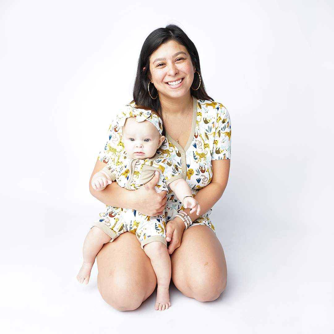 Jungle Friends Viscose Bamboo Womens Pajama Shorts