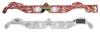 American Paper Optics, LLC - Candy Cane  3D HolidaySpecs Glasses - 25 Pack