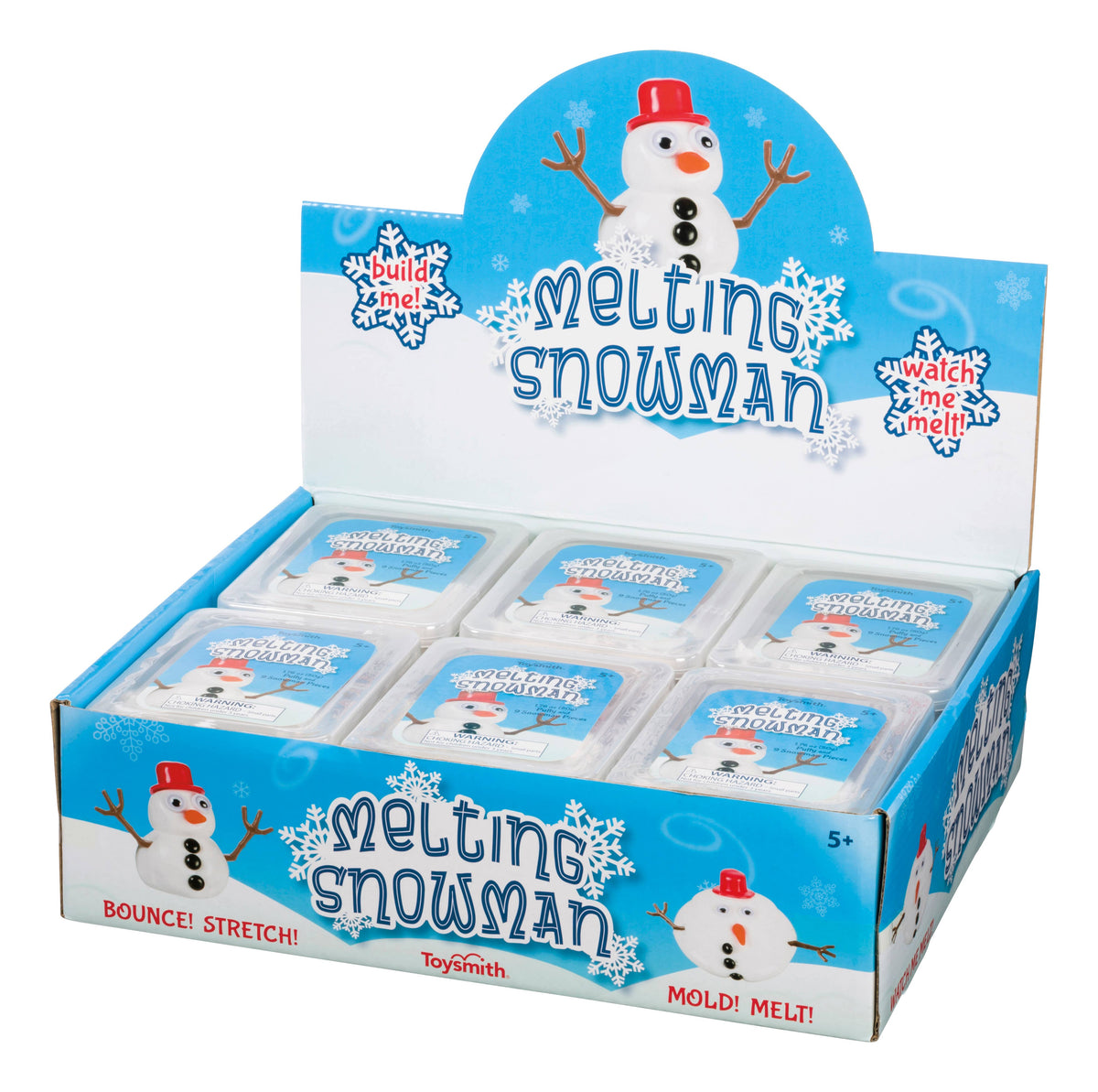 Toysmith - Melting Snowman Putty/Slime Kit, Reusable, Christmas, Winter