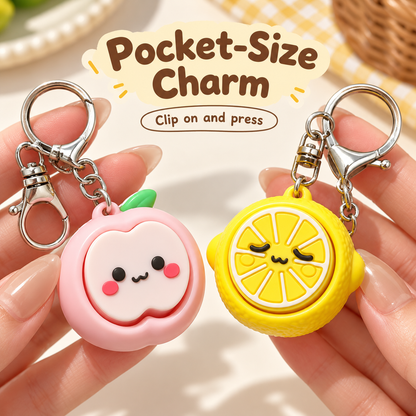 Toynex- Cute Fruit Fidget Button Keychain Stress Relief Toy