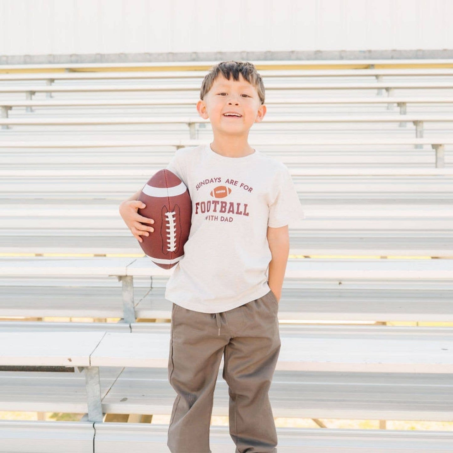 Sweet Wink - Sundays Are For Football Short Sleeve T-Shirt -Boys Clothing