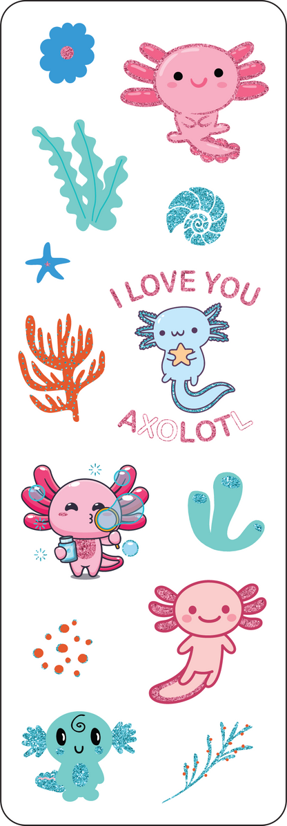 Peter Pauper Press - Axolotls Sticker Set