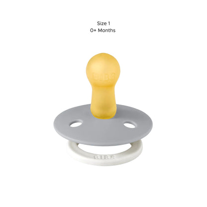 BIBS - Colour GLOW 2 Pack Pacifiers - Sage/Cloud