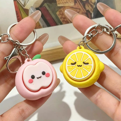 Toynex- Cute Fruit Fidget Button Keychain Stress Relief Toy