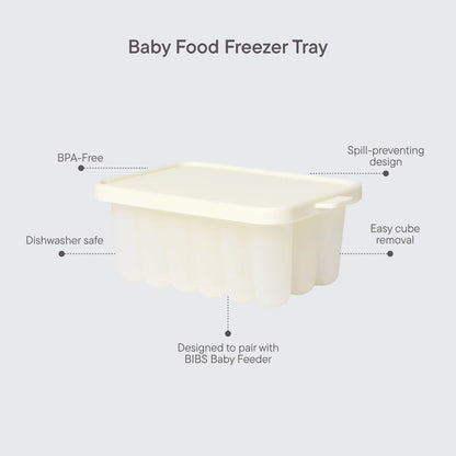 BIBS - Baby Food Freezer Tray - Ivory - Silicone Meal Prep