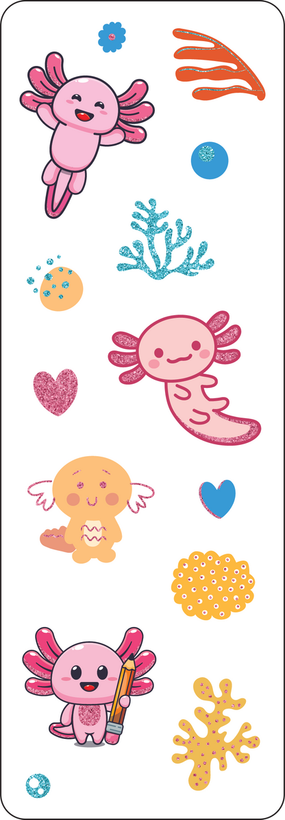 Peter Pauper Press - Axolotls Sticker Set