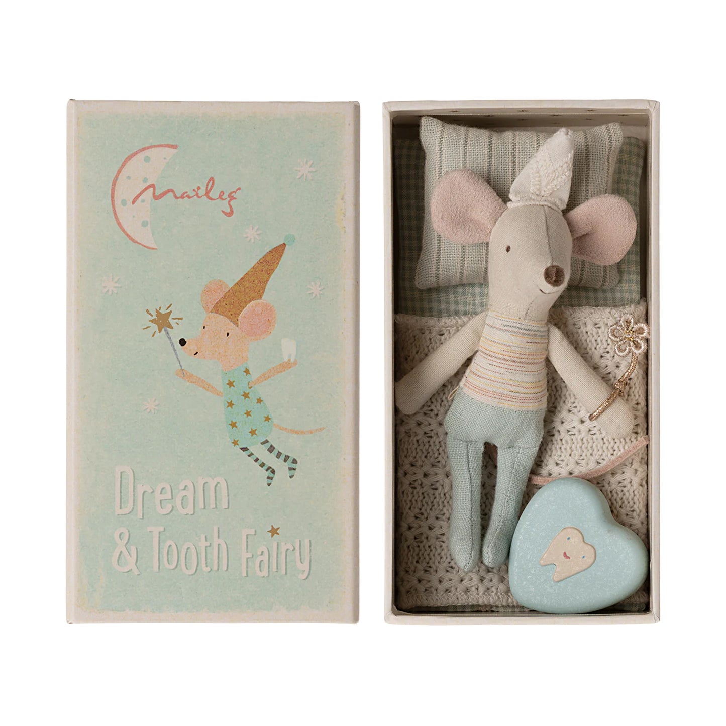 Maileg Tooth Fairy Mouse, Little Brother in Match Box