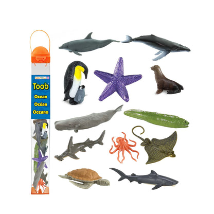 Safari Ltd. Ocean TOOB® - 12 Piece Miniature Sea Life Figurine Set