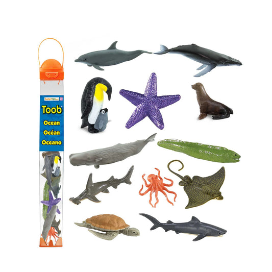 Safari Ltd. Ocean TOOB® - 12 Piece Miniature Sea Life Figurine Set
