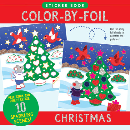 Peter Pauper Press - Color-By-Foil Sticker Book -- Christmas