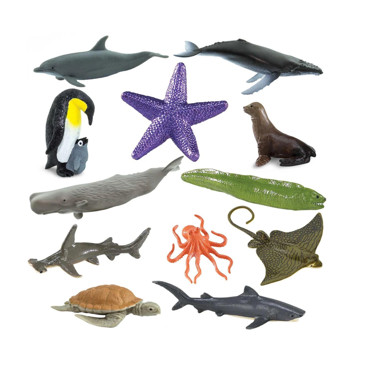 Safari Ltd. Ocean TOOB® - 12 Piece Miniature Sea Life Figurine Set