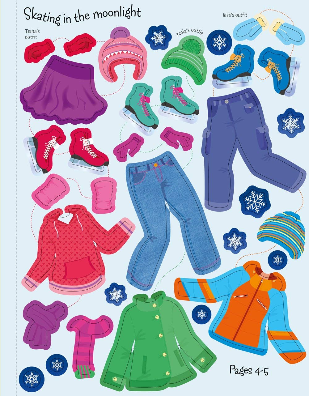 HarperCollins - Sticker Dolly Dressing Winter Wonderland : Usborne