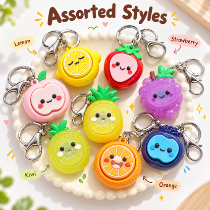Toynex- Cute Fruit Fidget Button Keychain Stress Relief Toy