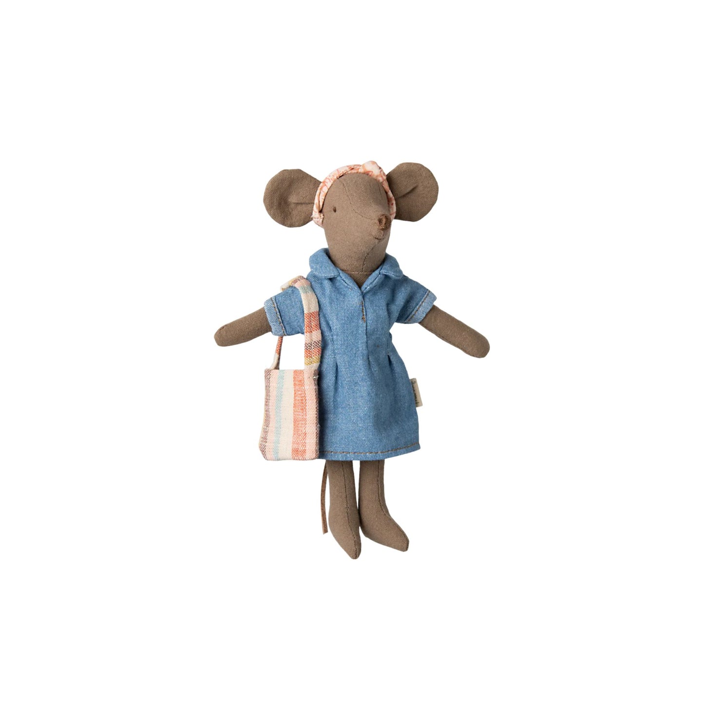 Maileg - Denim Dress and Bag, Mum Mouse