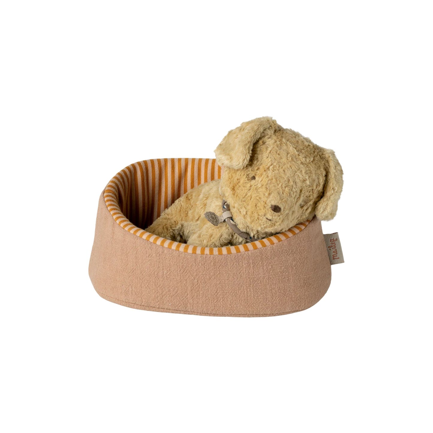Maileg - Puppy Basket, Small - Powder