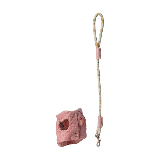 Maileg - Puppy harness and leash, Small - Rose