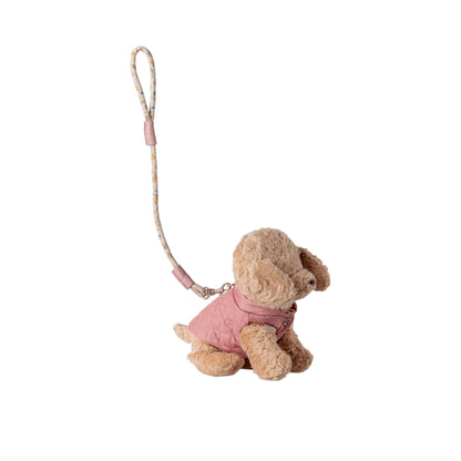 Maileg - Puppy harness and leash, Small - Rose