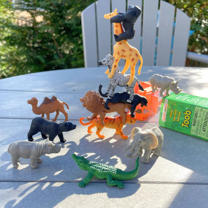 Safari Ltd. Wild Animal Toys TOOB® - 12 Piece Miniature Wildlife Figurine Set