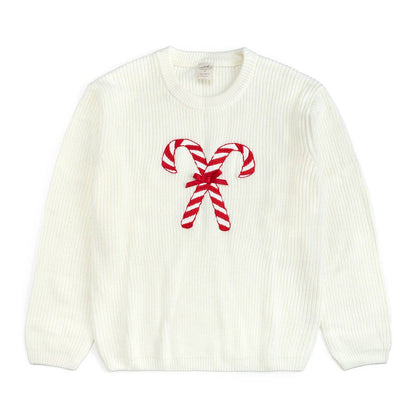 Sweet Wink - Candy Cane Christmas Women's Sweater  - Mommy and Me