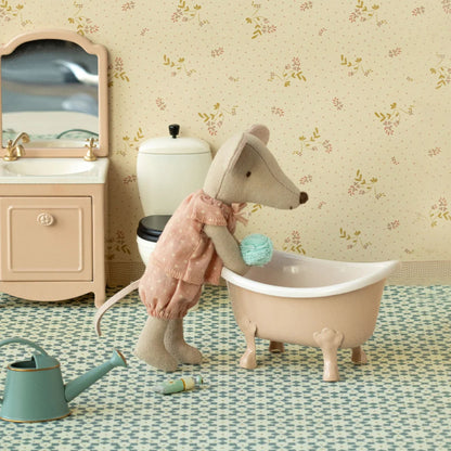 Maileg - Bathtub, Mouse Rose