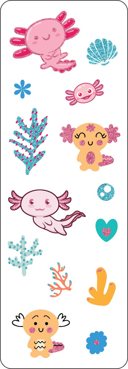 Peter Pauper Press - Axolotls Sticker Set