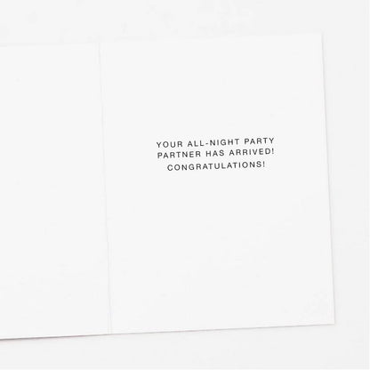 Apartment 2 Cards - Up All Night New Baby Greeting Card