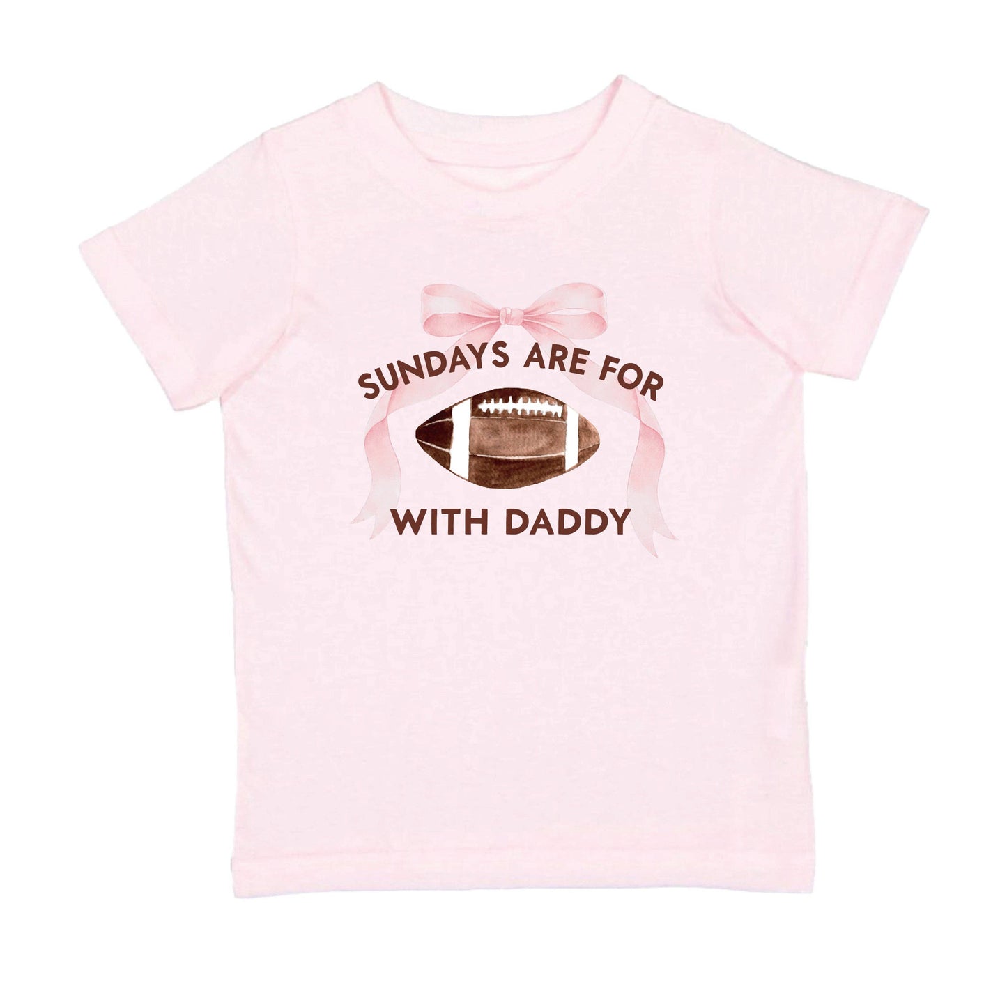 Sweet Wink - Sundays Are For Football With Daddy Short Sleeve T-Shirt -Kids Clothing