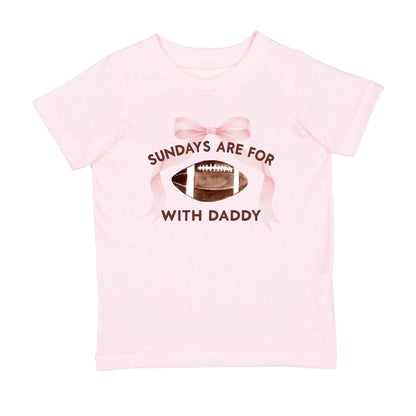 Sweet Wink - Sundays Are For Football With Daddy Short Sleeve T-Shirt -Kids Clothing