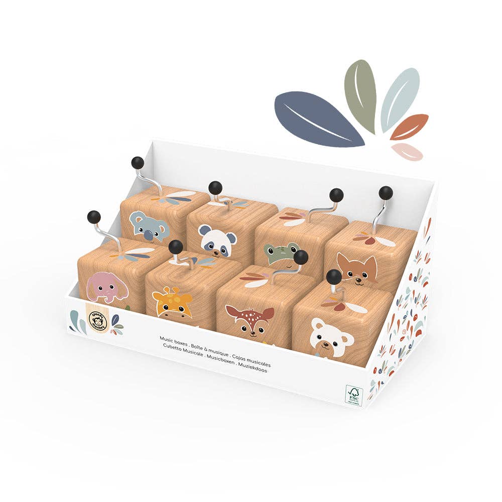 Speedy Monkey - Wooden Music Box