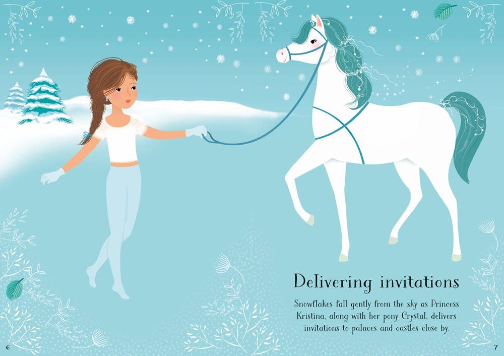 HarperCollins - Little Sticker Dolly Dressing Snow Princess : Usborne