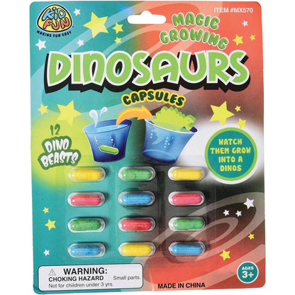 Magic Grow Dino Capsules 12-unit case pack