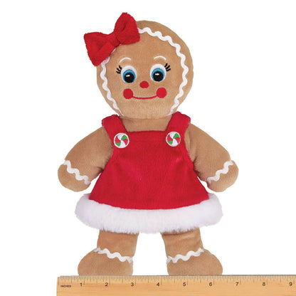 Bearington Collection - Holly Ginger Gingerbread Girl Christmas Plush
