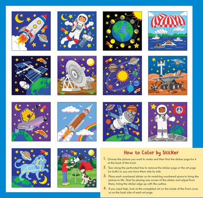 Peter Pauper Press - My First Color-By-Sticker Book -- Outer Space