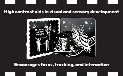 Cottage Door Press - Look, Look, Baby! Forest High Contrast Black & White Book