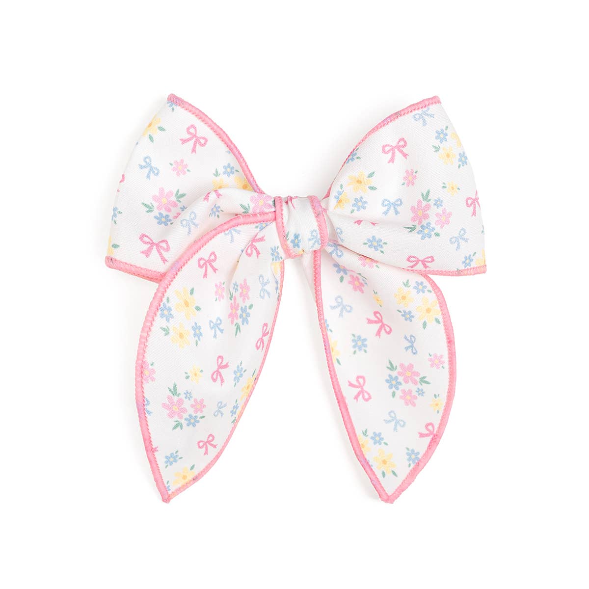 Sweet Wink - Sweet Floral Bow Clip - Kids Hair Bow - Spring