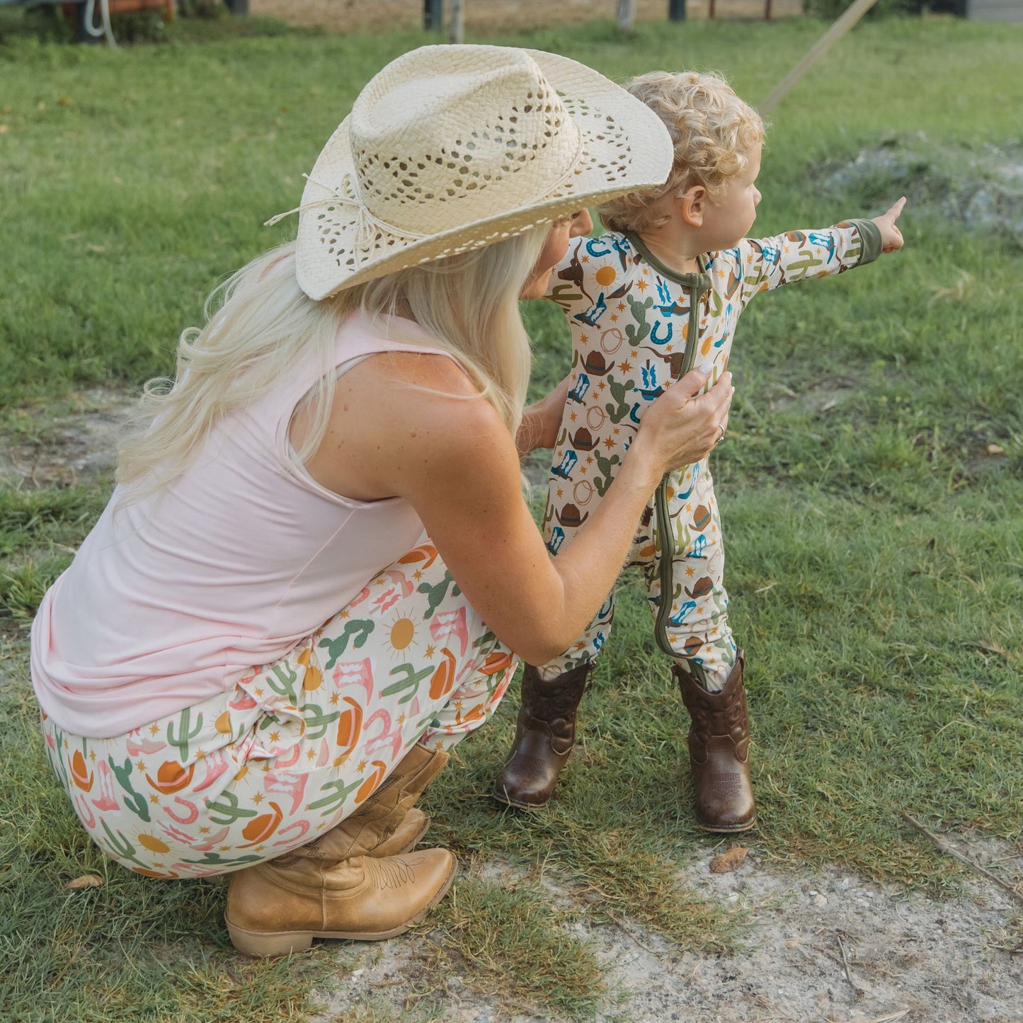 Hey Y'all Western Bamboo Relaxed Lounge Pajama Pants