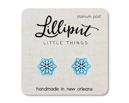 Lilliput Little Things - Snowflake Earrings // Stocking Stuffer