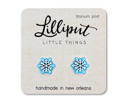 Lilliput Little Things - Snowflake Earrings // Stocking Stuffer