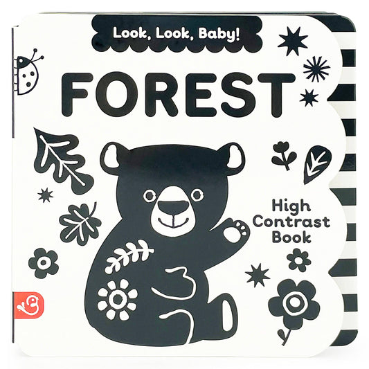 Cottage Door Press - Look, Look, Baby! Forest High Contrast Black & White Book