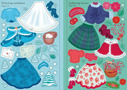 HarperCollins - Little Sticker Dolly Dressing Snow Princess : Usborne
