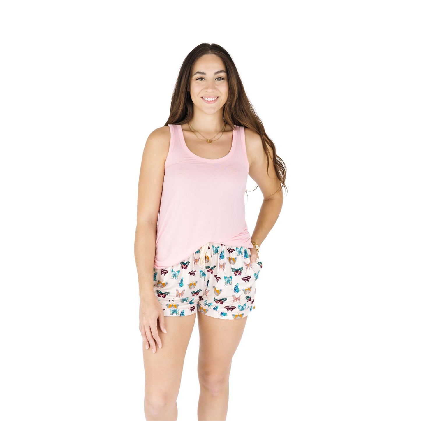 Wings of Paradise Butterflies Womens Bamboo Shorts